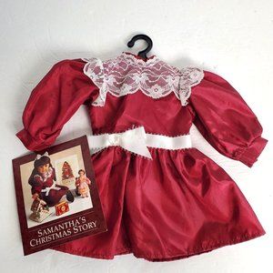 PLEASANT COMPANY American Girl Samantha Cranberry Party CHRISTMAS DRESS 1990